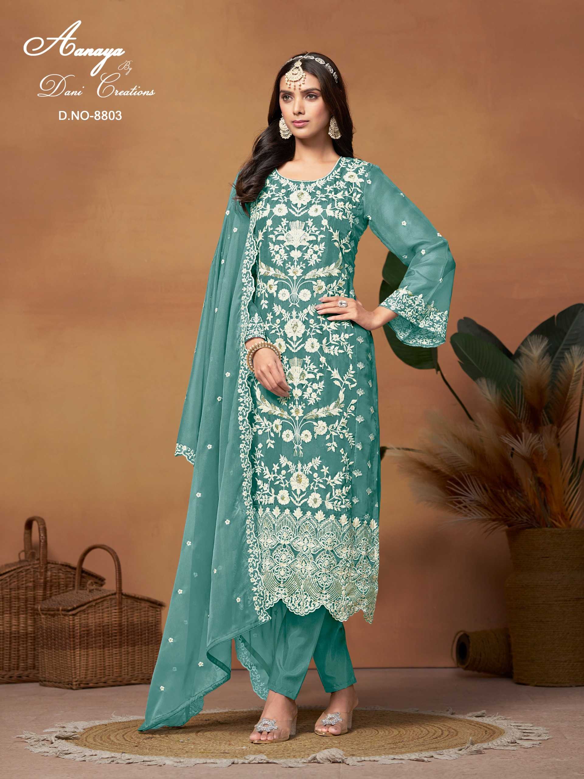 Aanaya Vol 188 Organza Designer Salwar Suit Wholesale catalog