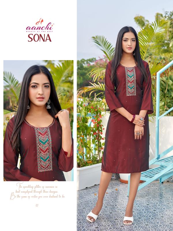 Aanchi SONA Kurti Wholesale catalog