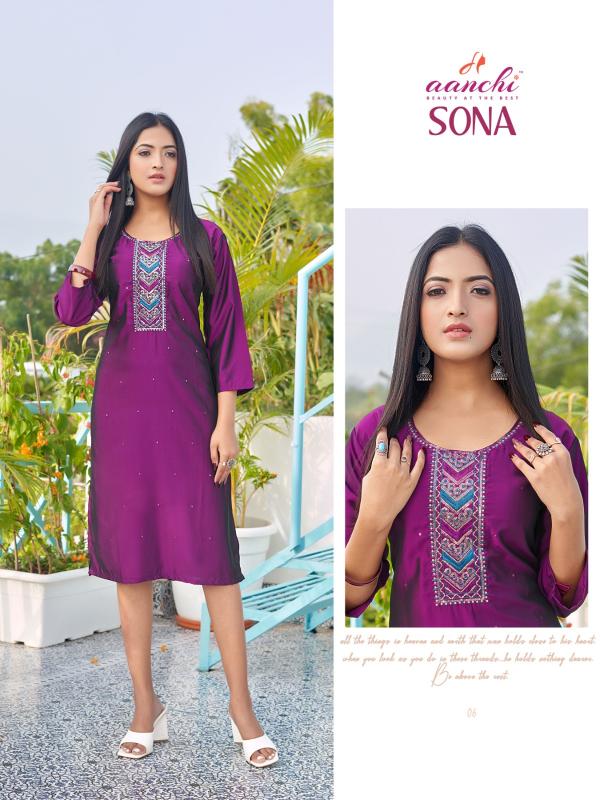 Aanchi SONA Kurti Wholesale catalog