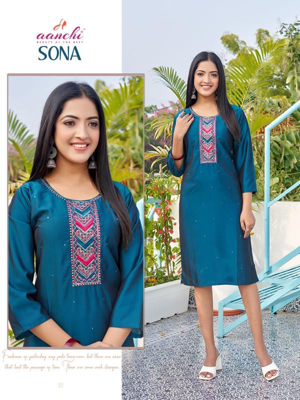 Aanchi SONA Kurti Wholesale catalog