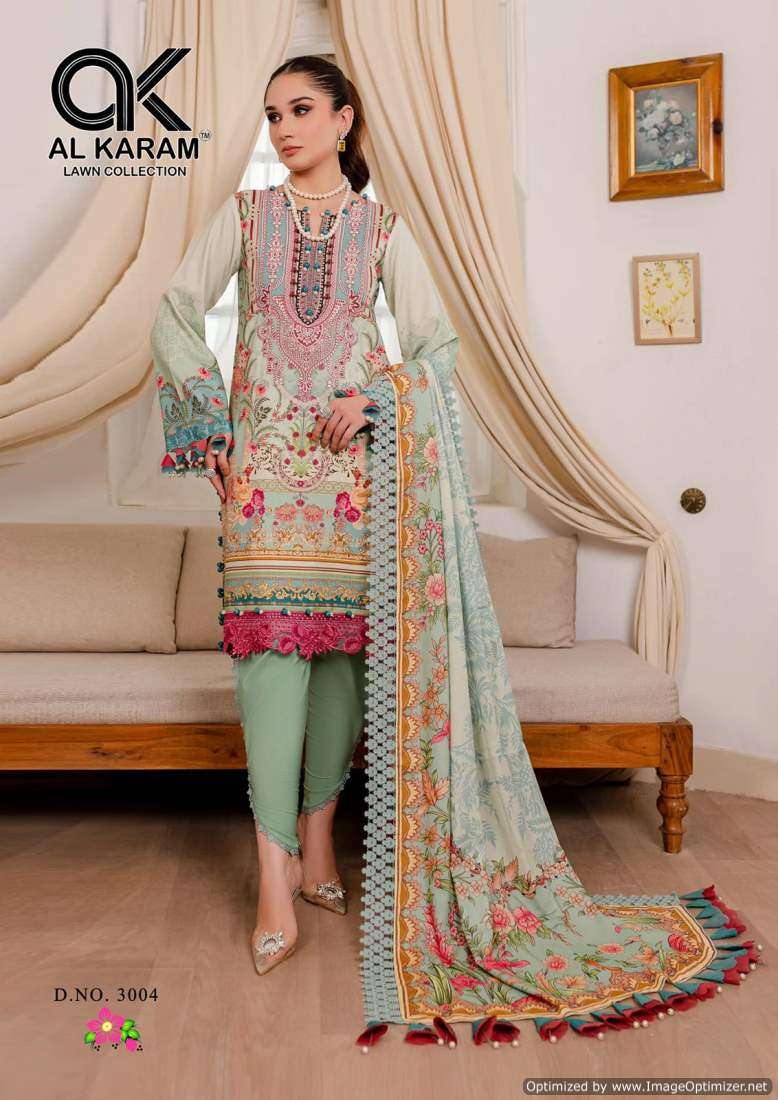 Al Karam Florence Vol 3 Cotton Dress Material Wholesale catalog