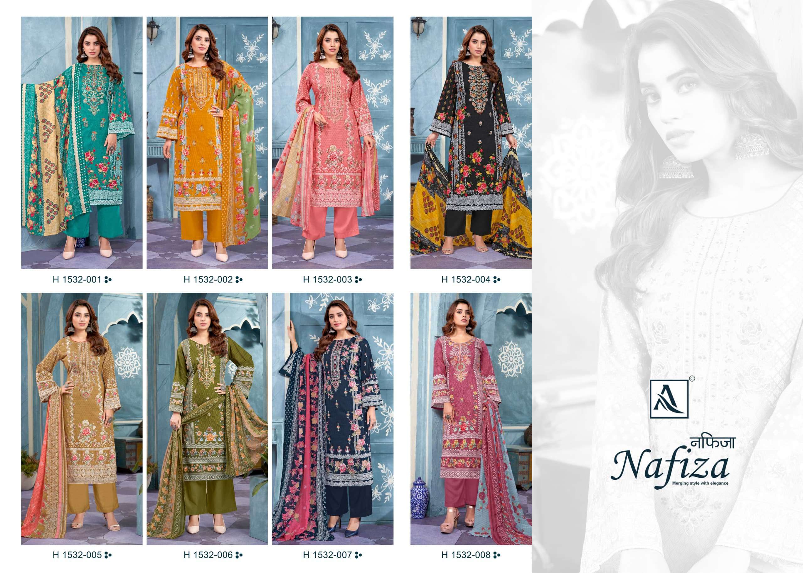 Alok Suit NAFIZA salwar kameez Wholesale catalog