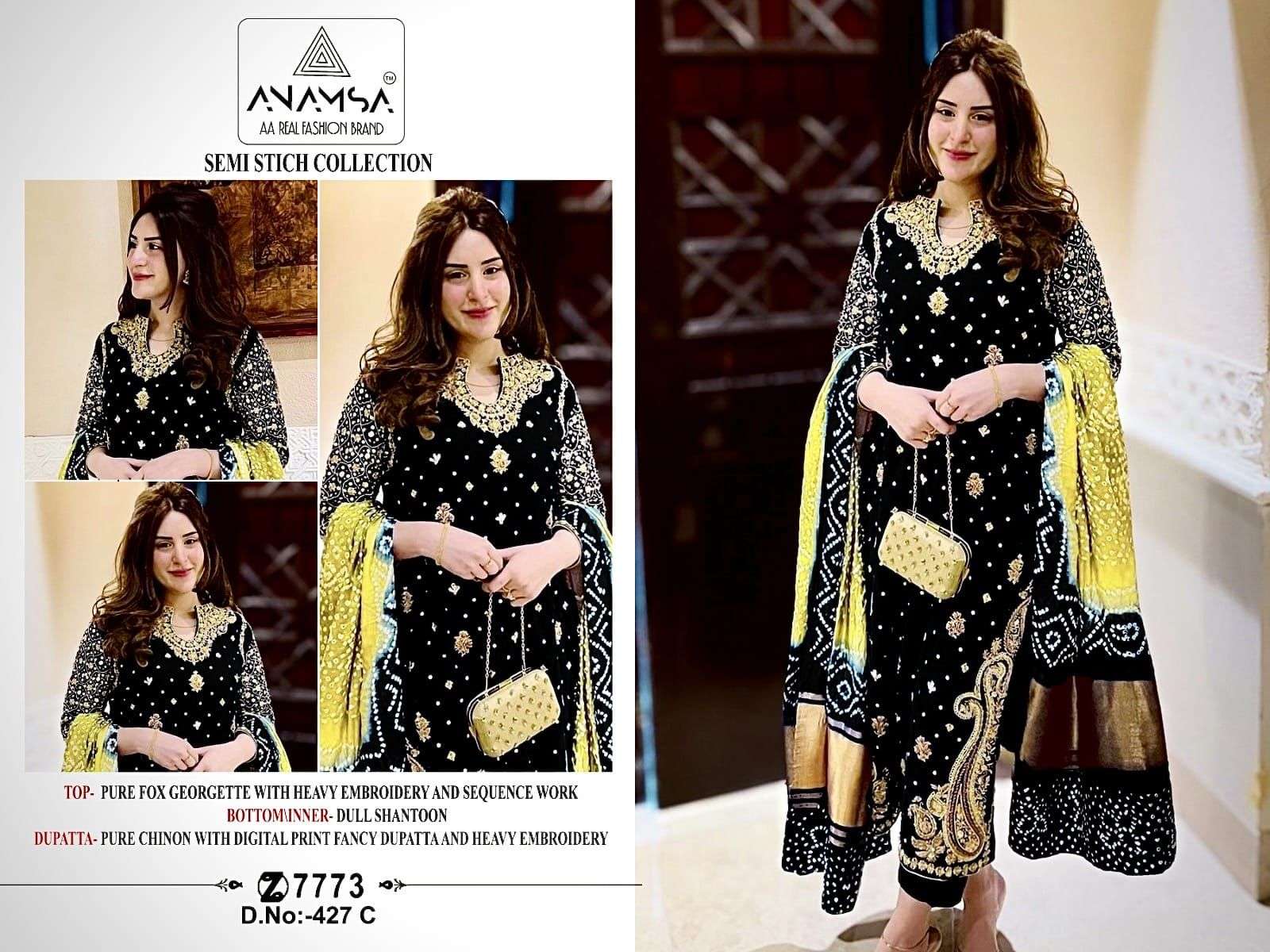 Anamsa 427 A To D Hit Colors Salwar Suit Wholesale catalog