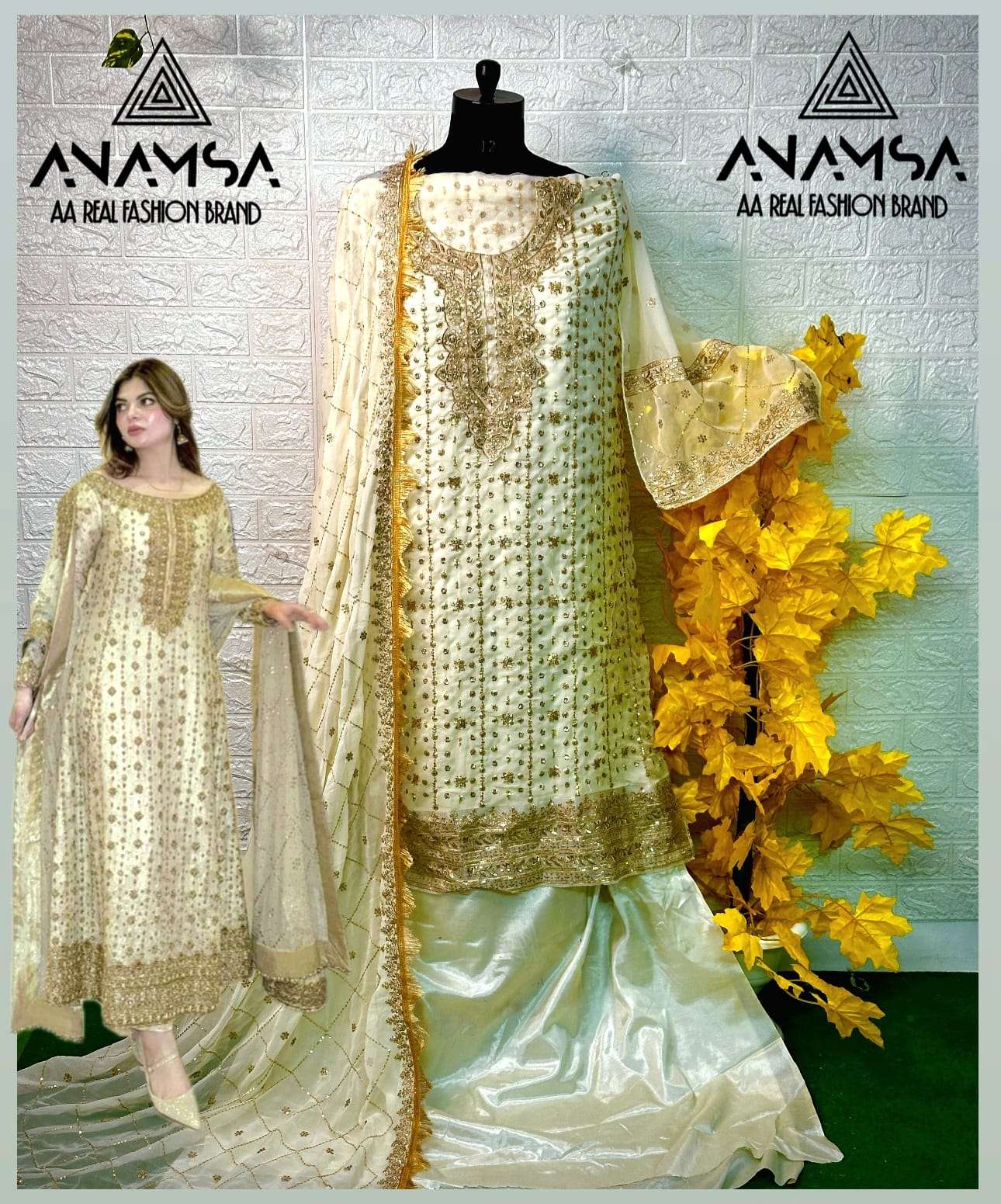 Anamsa 443 Georgette Salwar Kameez Wholesale catalog