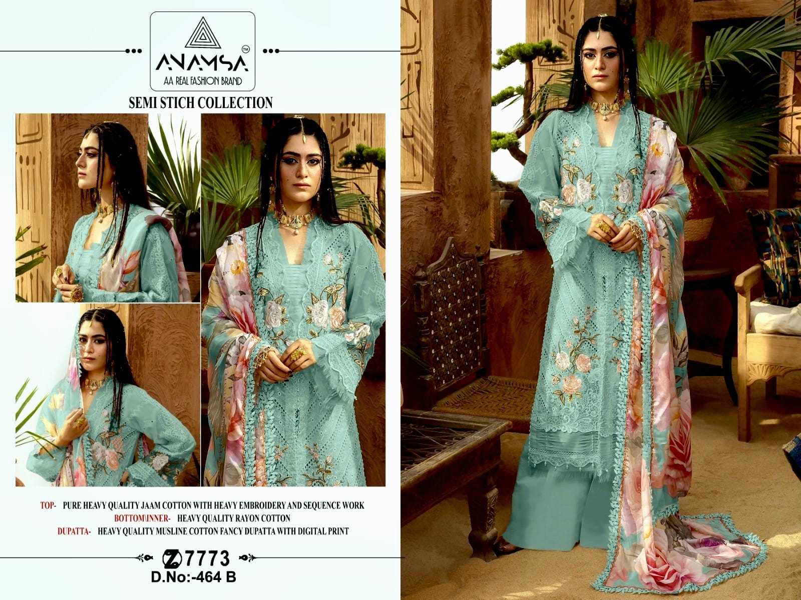 Anamsa 464 A To D Jam Cotton Salwar Suit Wholesale catalog