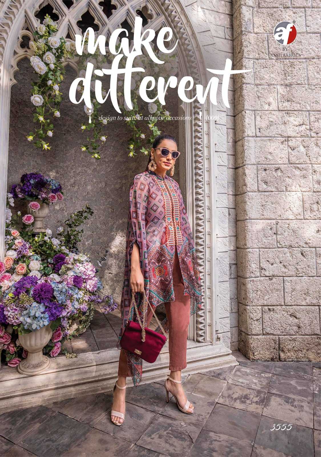 Anju Fabrics Cape Style Kurti Wholesale catalog