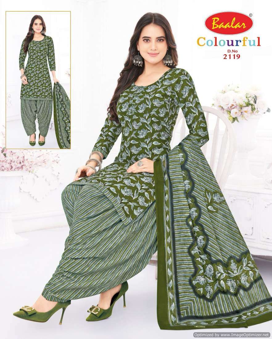 Baalar Colourful Vol 21 Cotton Printed Dress Material Wholesale catalog