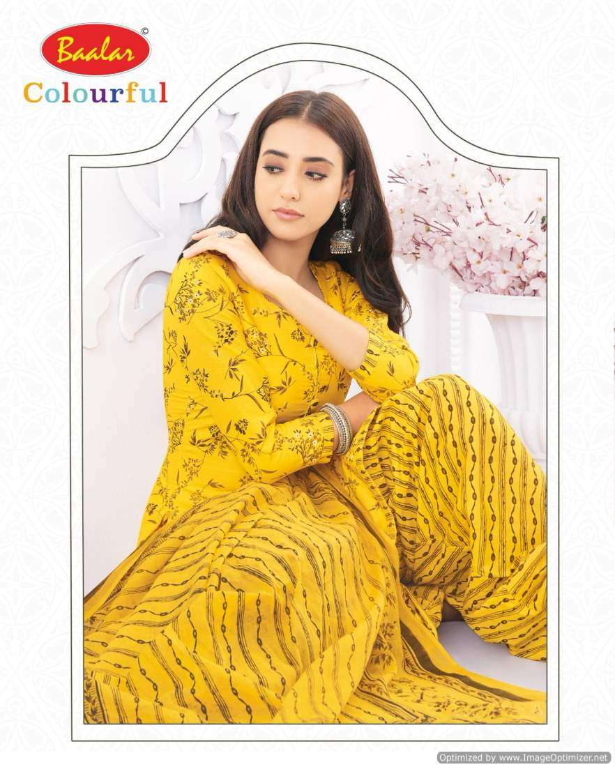 Baalar Colourful Vol-21 – Dress Material - Wholesale Catalog