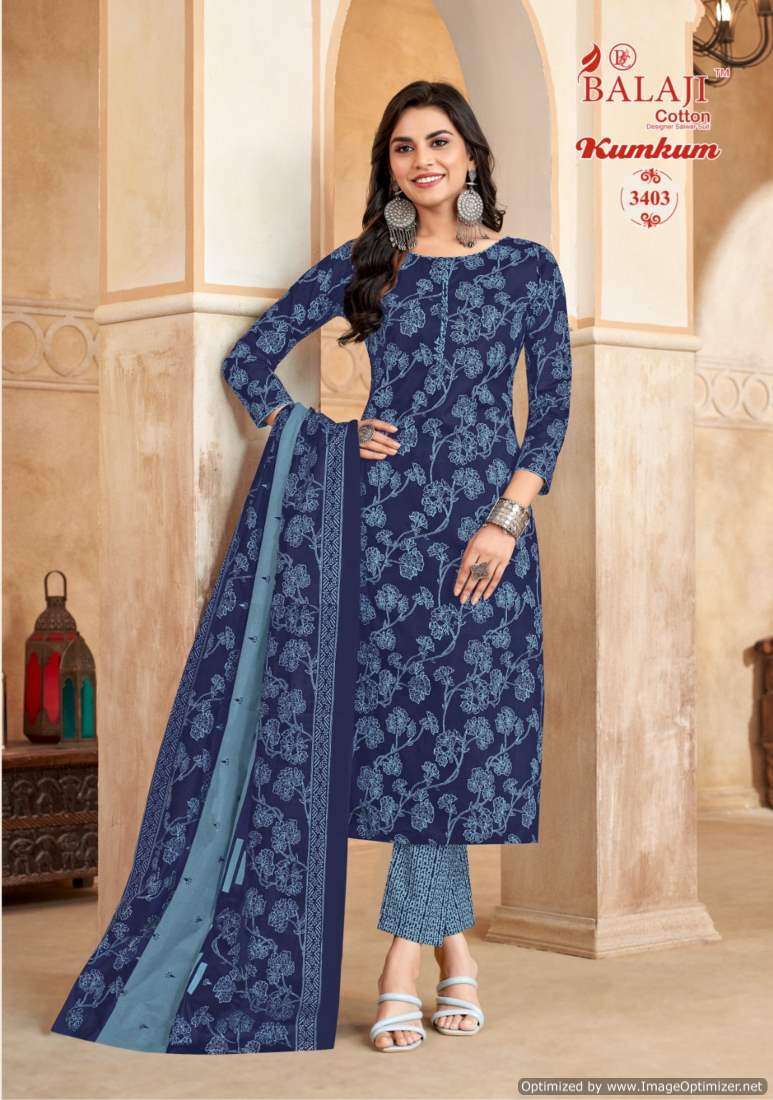 Balaji Kumkum Vol-34 – Dress Material - Wholesale Catalog