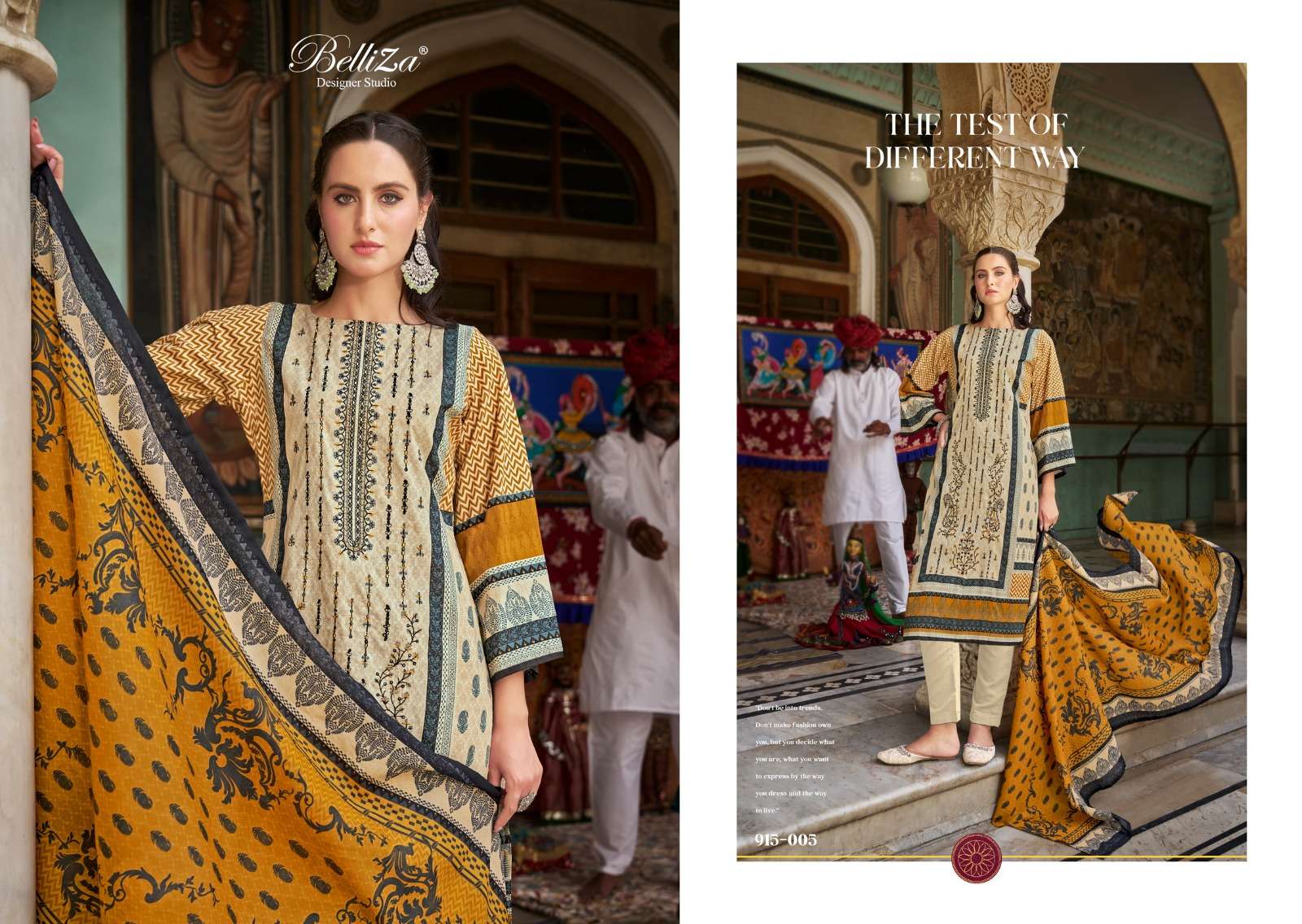 Belliza Bin Saeed Vol 4 Cotton Digital Printed Dress Material Wholesale catalog