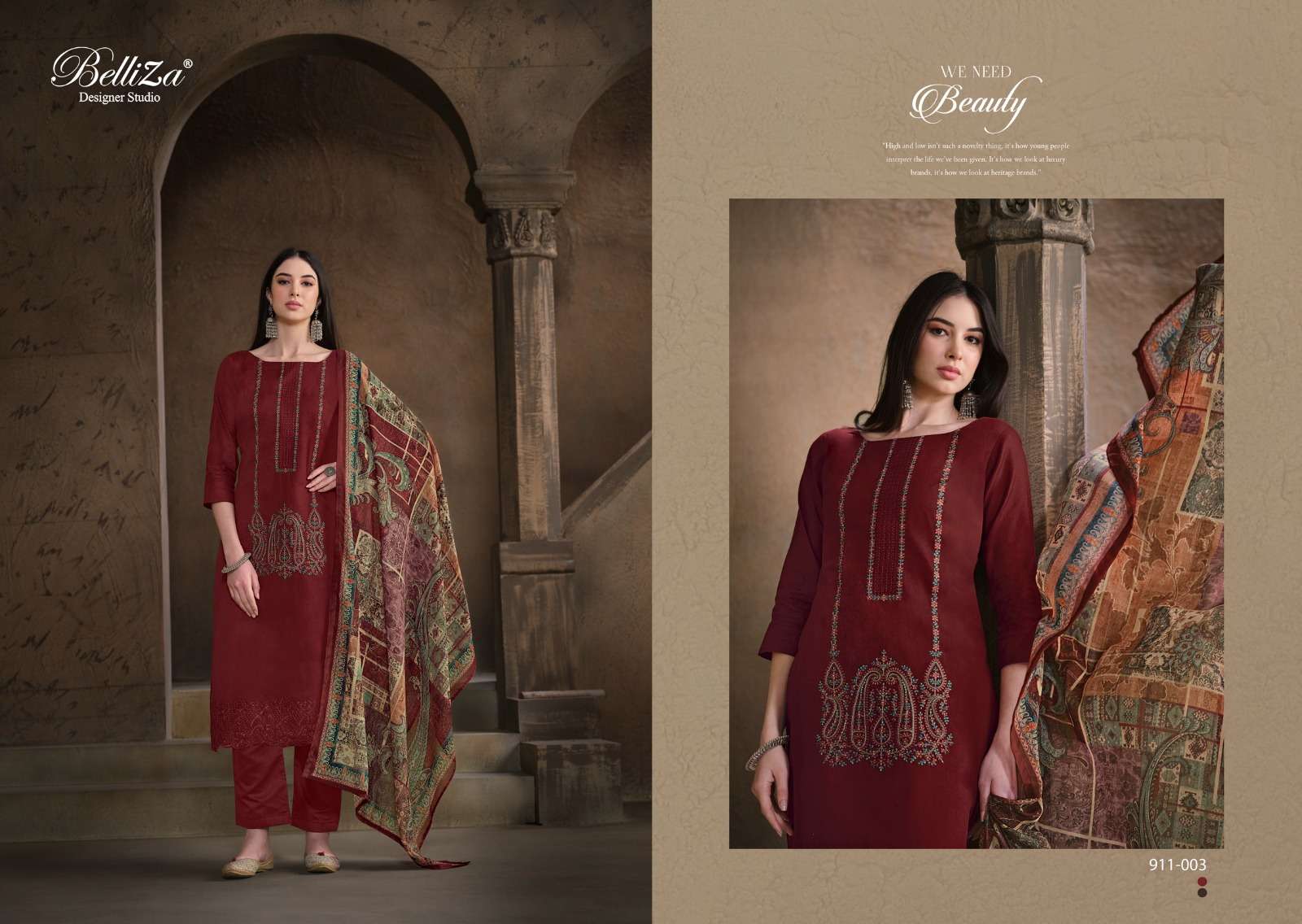 Belliza Jashn E Ishq Vol 7 Cotton Embroidered Dress Material Wholesale catalog