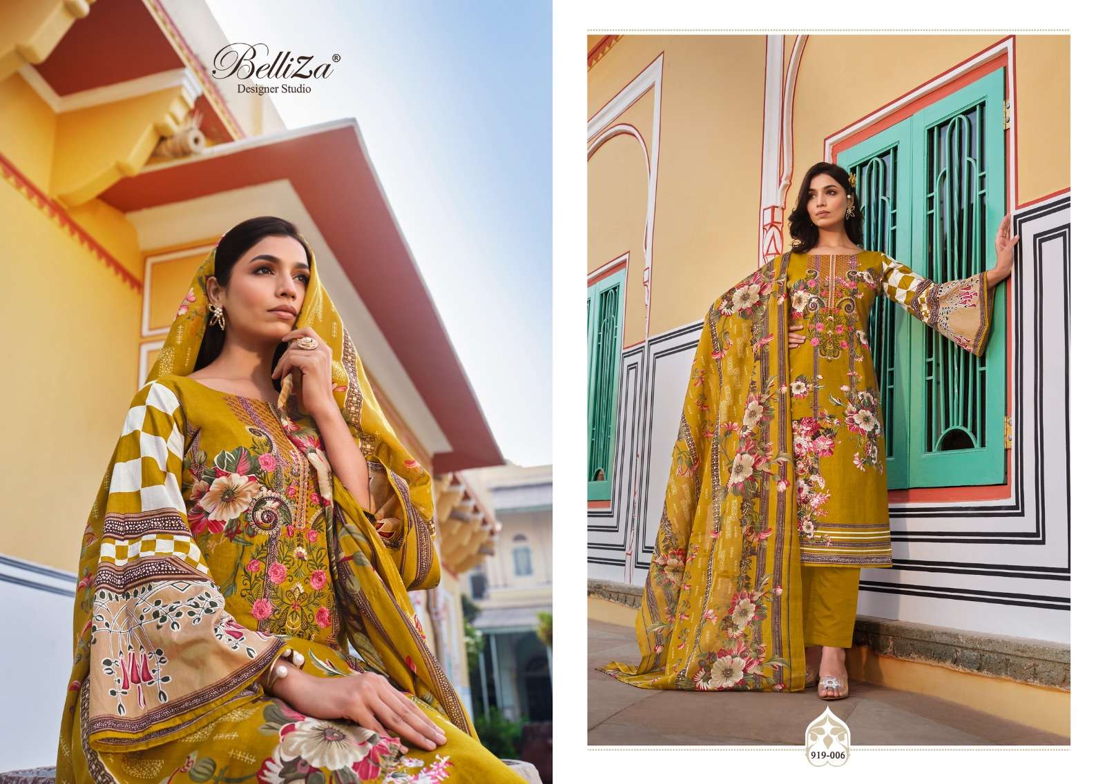 Belliza Naira Vol 52 Cotton Digital Printed Dress Material Wholesale catalog