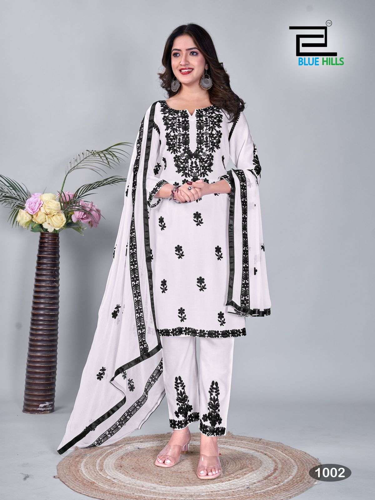 Blue Hills BLACK AND WHITE Kurti Wholesale catalog