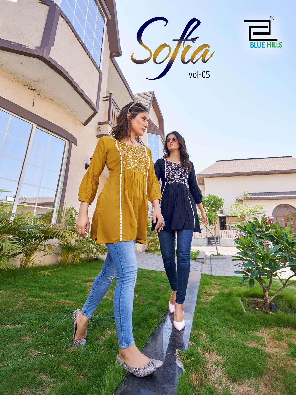 Blue Hills SOFIA VOL 5 Kurti Wholesale catalog