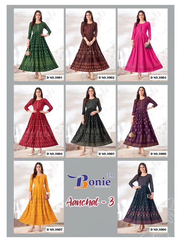 BONIE AANCHAL - 3 Kurti Wholesale catalog