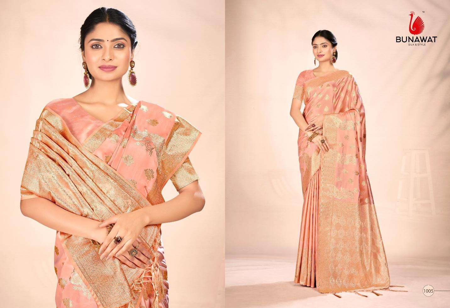 BUNAWAT Italian Silk Saree Wholesale catalog