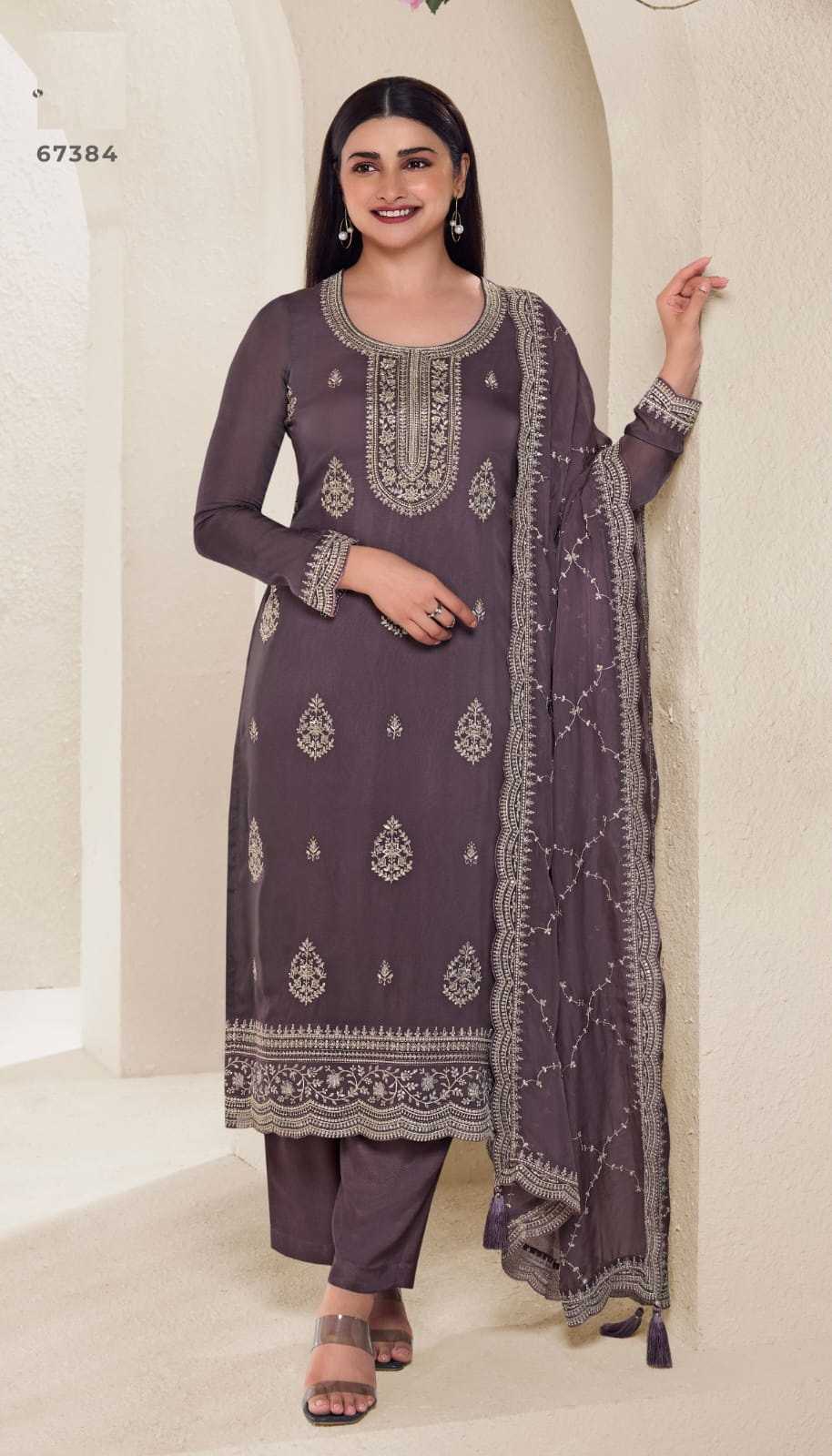 Chakori 67381 To 67386 Organza Embroidery Salwar Suit Wholesale catalog