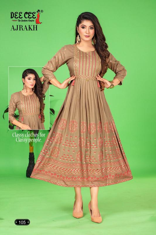 DEECEE AJRAKH Kurti Wholesale catalog