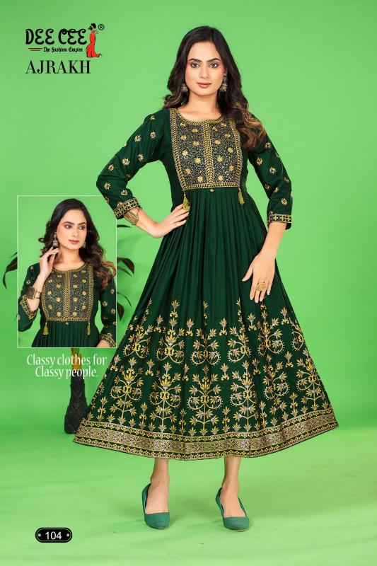 DEECEE AJRAKH Kurti Wholesale catalog