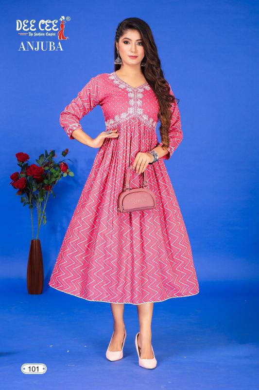 DEECEE ANJUBA Kurti Wholesale catalog