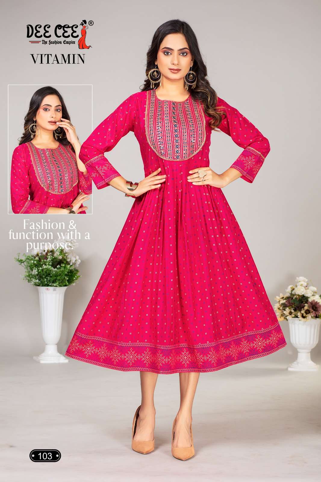 DEECEE VITAMIN Kurti Wholesale catalog