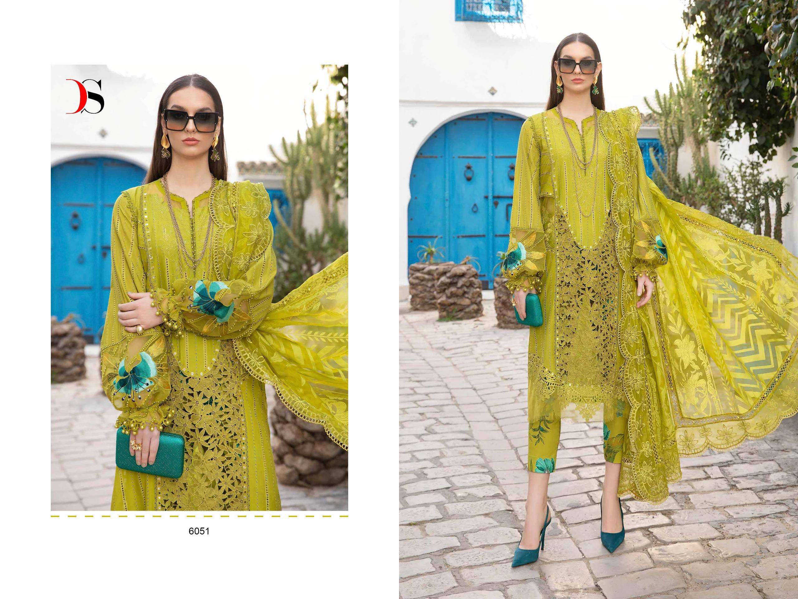 Deepsy Maria B Voyage Lawn 24 Chiffon Dupatta Pakistani Suit Wholesale catalog