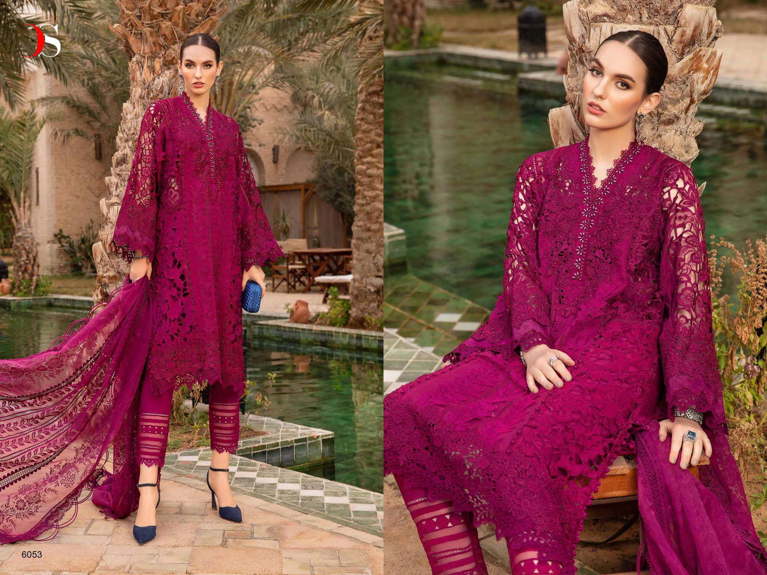 Deepsy Maria B Voyage Lawn 24 Chiffon Dupatta Pakistani Suit Wholesale catalog