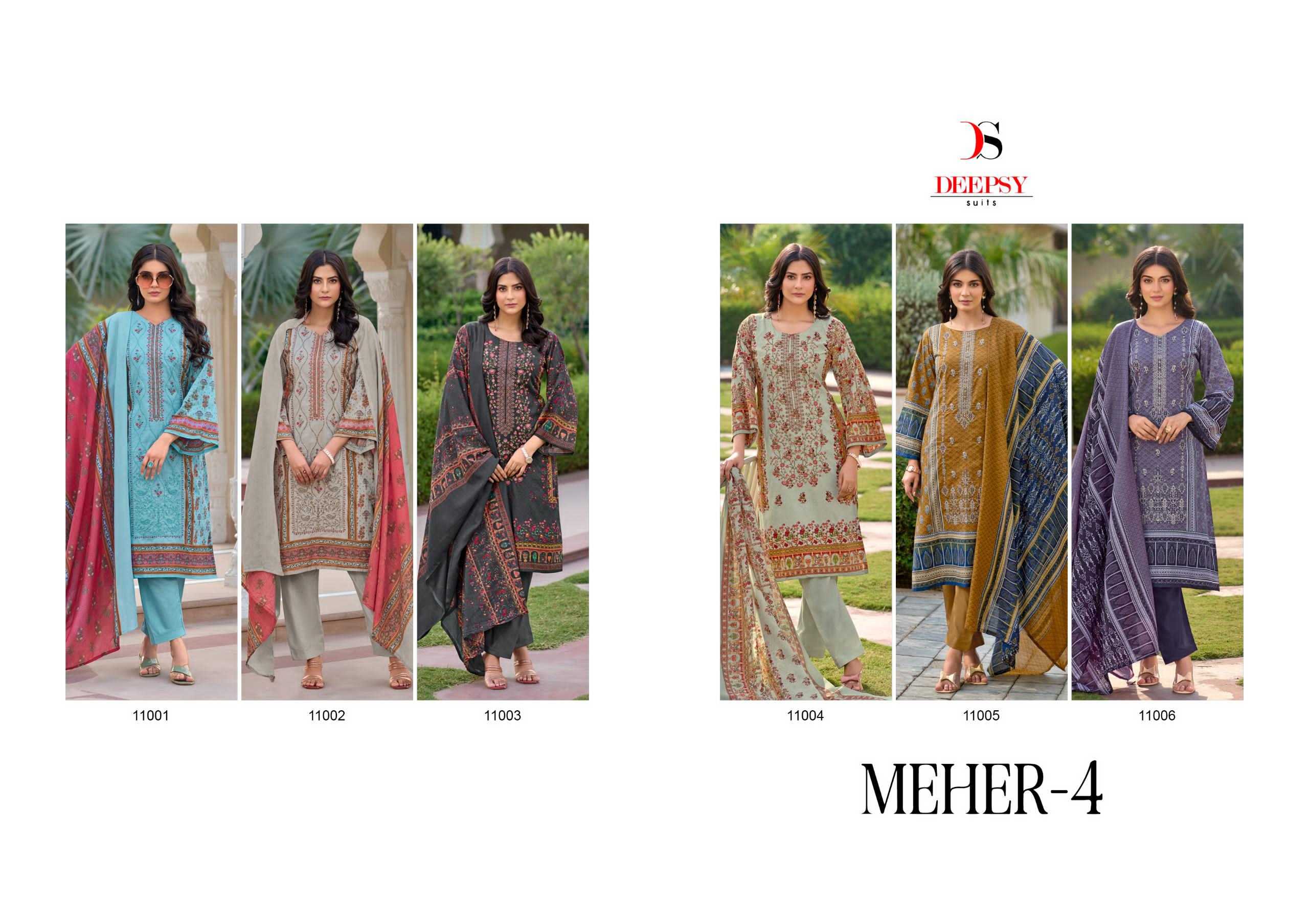 Deepsy Meher 4 Chiffon Dupatta Salwar Kameez Wholesale catalog