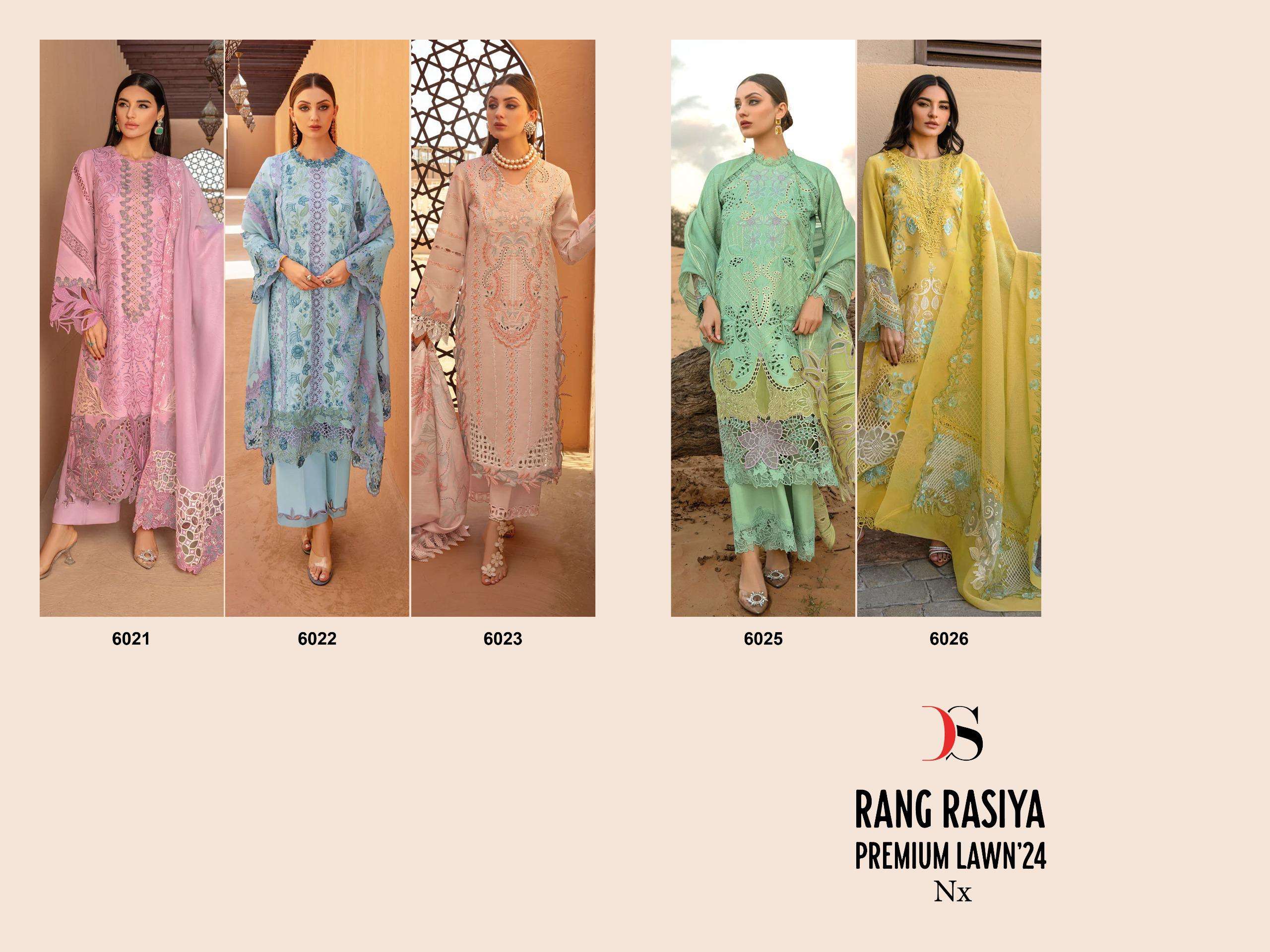 Deepsy Rang Rasiya Premium Lawn 24 Nx Salwar Kameez Wholesale catalog