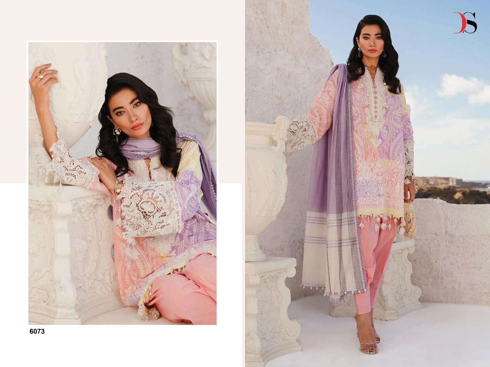 Deepsy Sana Safinaz Lawan 24 Vol 2 Cotton Dupatta Pakistani Suits Wholesale catalog