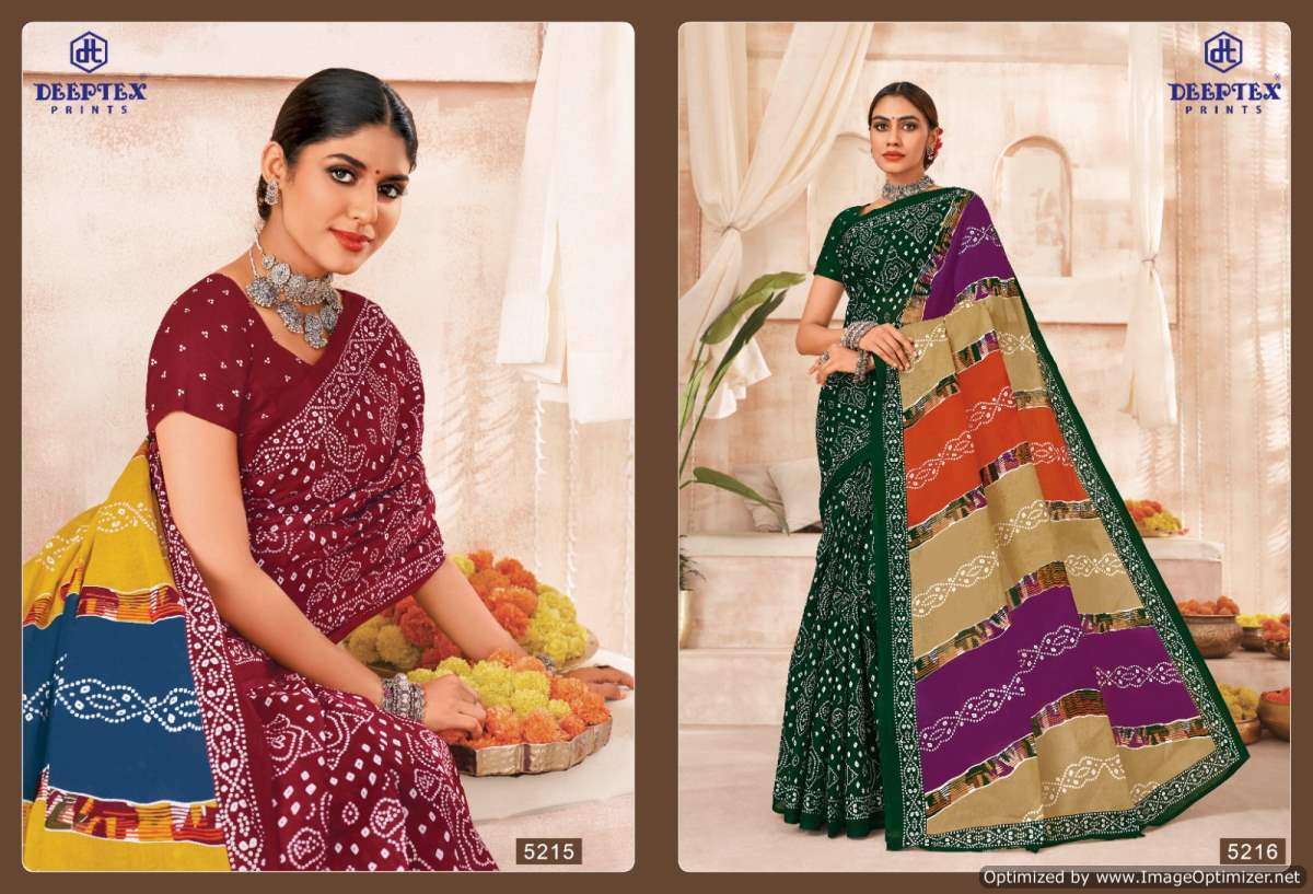 Deeptex Mother India Vol-52 – Cotton Sarees - Wholesale Catalog