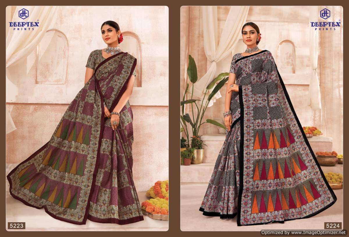 Deeptex Mother India Vol-52 – Cotton Sarees - Wholesale Catalog