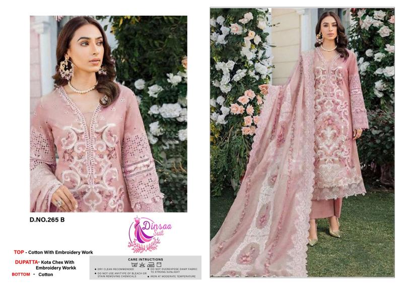 Dinsaa 265 A To D Embroidered Salwar Kameez Wholesale catalog