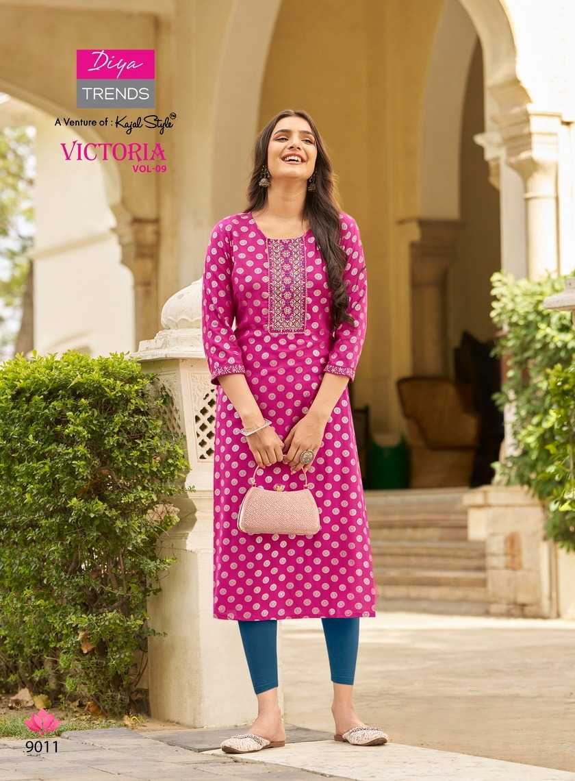 DIYA TRENDS VICTORIA Vol.9 Kurti Wholesale catalog