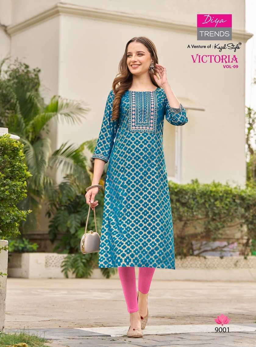 DIYA TRENDS VICTORIA Vol.9 Kurti Wholesale catalog