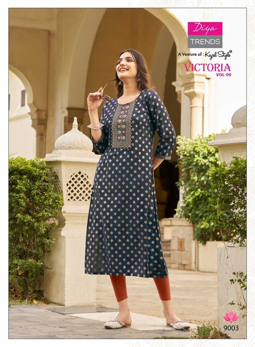 DIYA TRENDS VICTORIA Vol.9 Kurti Wholesale catalog