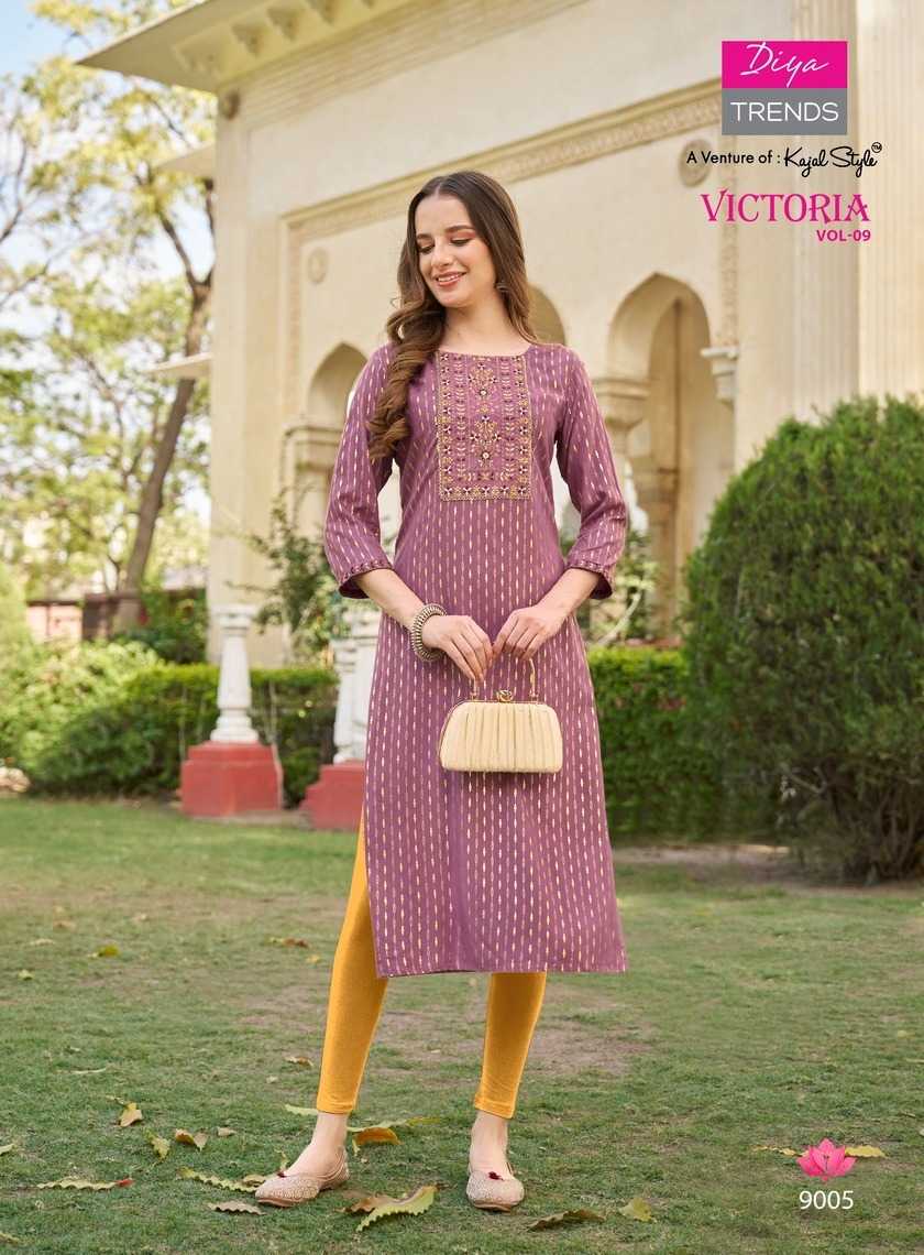 DIYA TRENDS VICTORIA Vol.9 Kurti Wholesale catalog