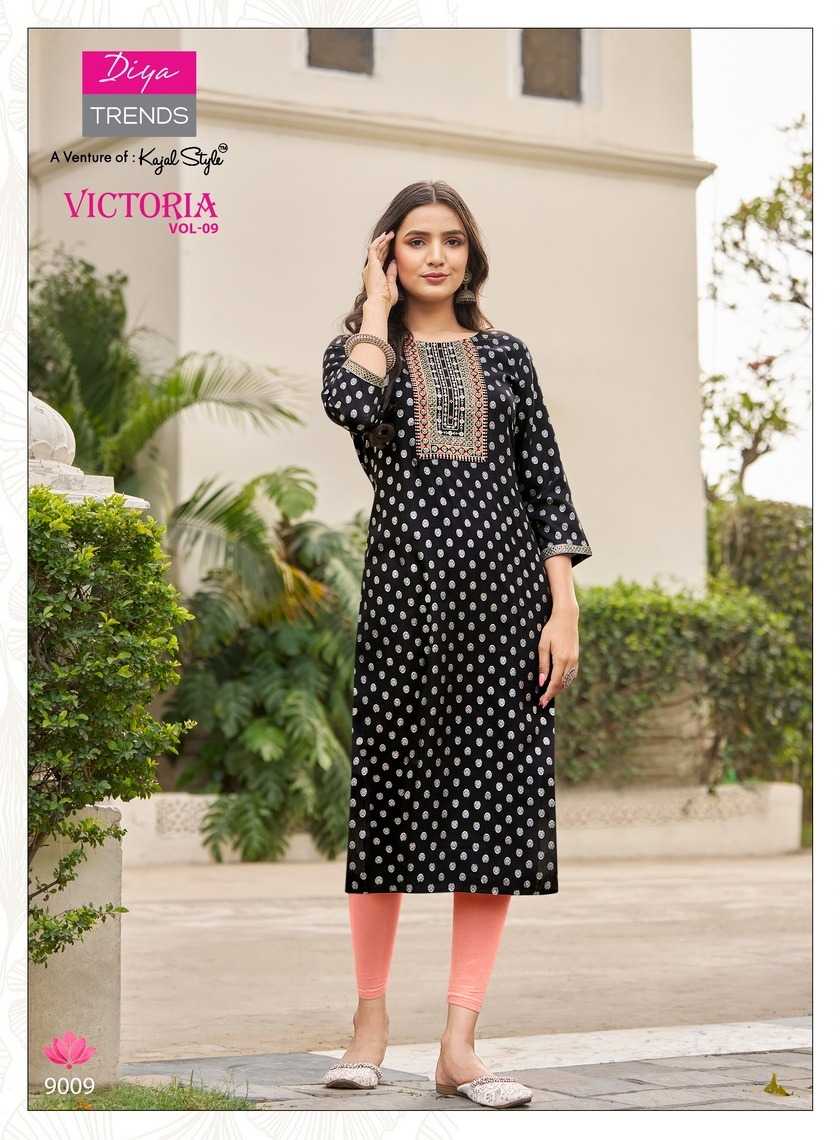 DIYA TRENDS VICTORIA Vol.9 Kurti Wholesale catalog