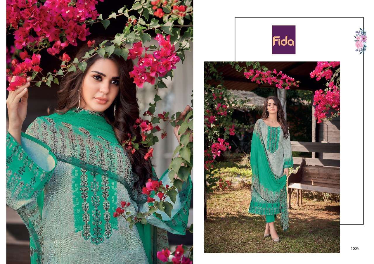 Fida Shiza Cotton Digital Printed Dress Material Wholesale catalog