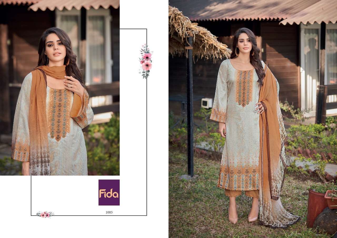 Fida Shiza Cotton Digital Printed Dress Material Wholesale catalog