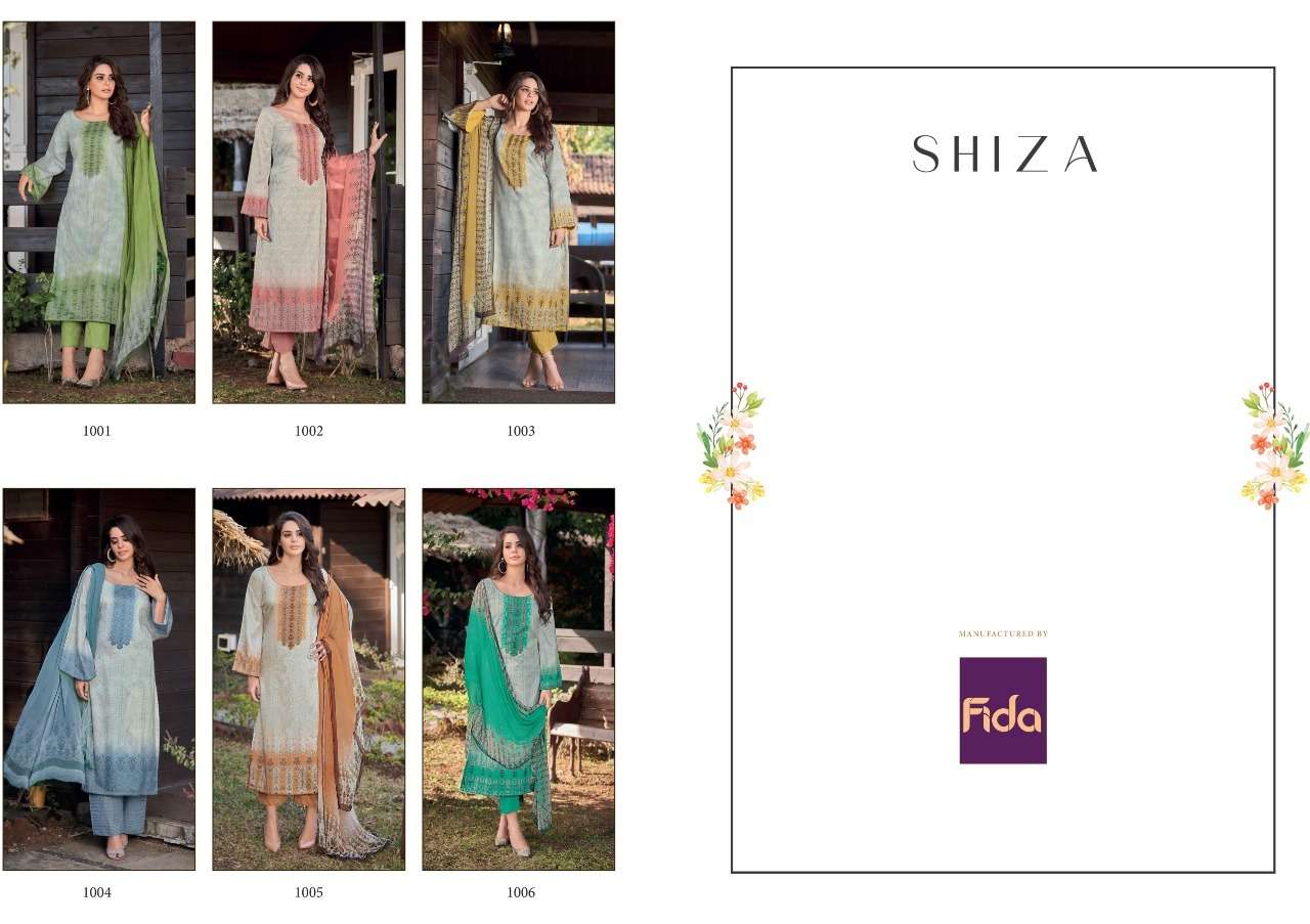 Fida Shiza Cotton Digital Printed Dress Material Wholesale catalog