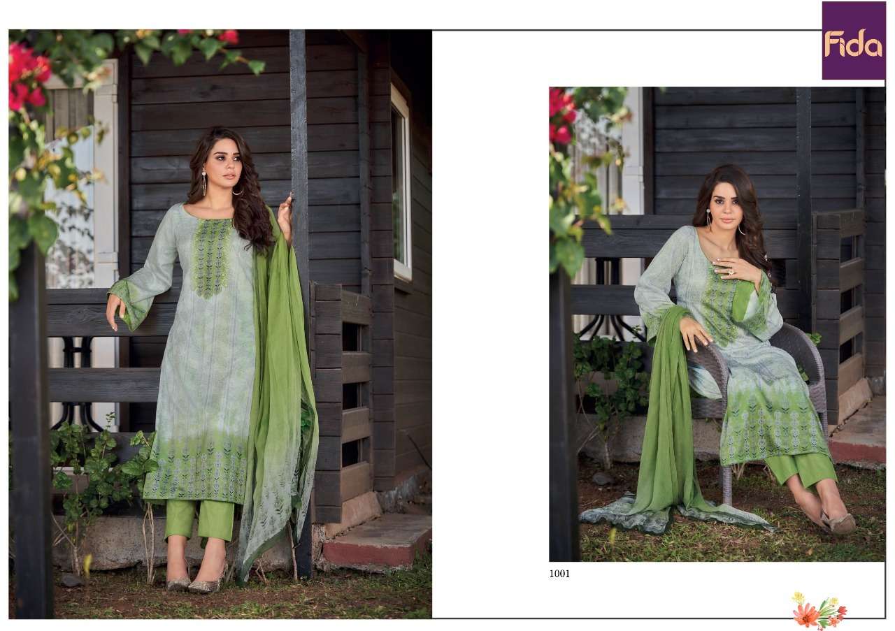 Fida Shiza Cotton Digital Printed Dress Material Wholesale catalog