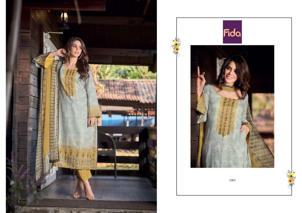 Fida Shiza Cotton Digital Printed Dress Material Wholesale catalog