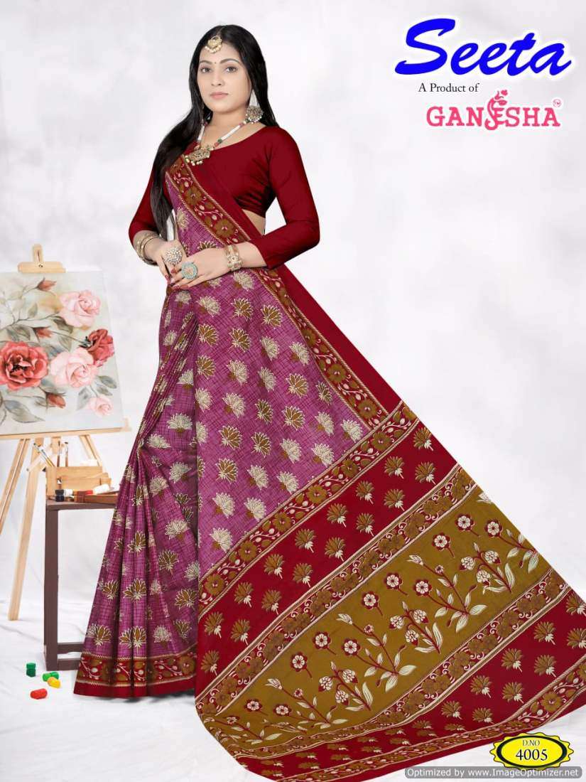 Ganesha Seeta Vol-4 – Cotton Sarees - Wholesale Catalog