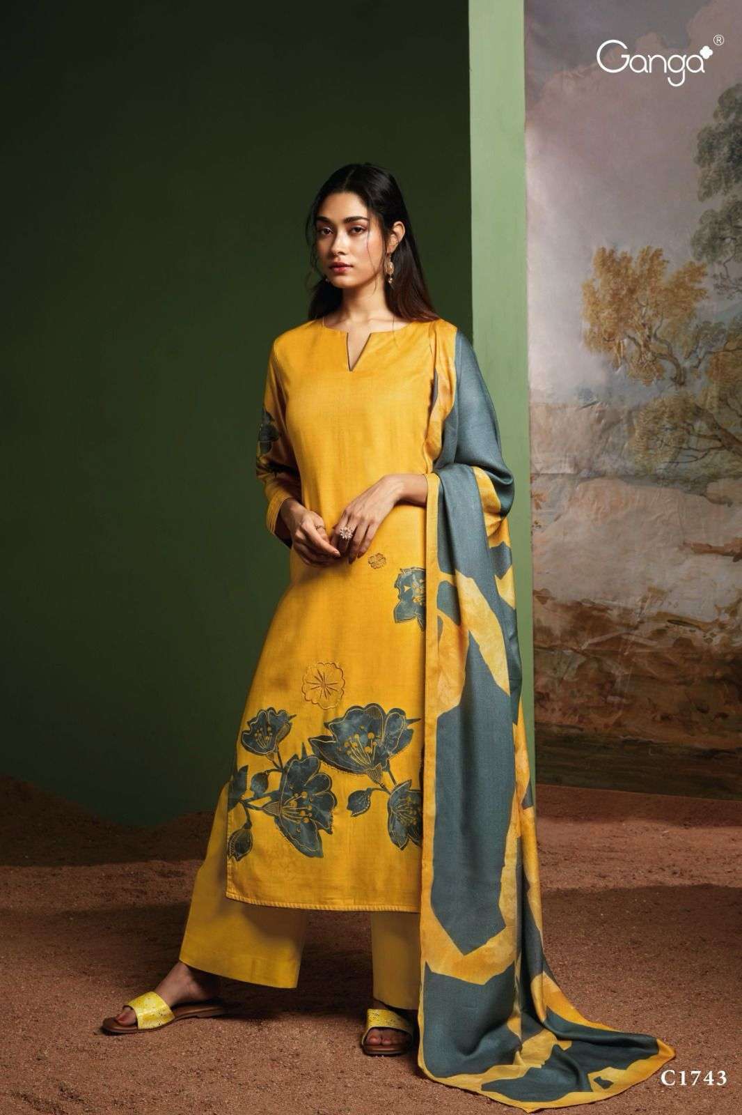 Ganga ANISHA Dress Materials Wholesale catalog
