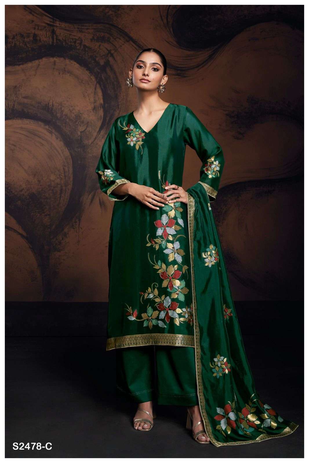 Ganga EVANIA 2478 Dress Materials Wholesale catalog