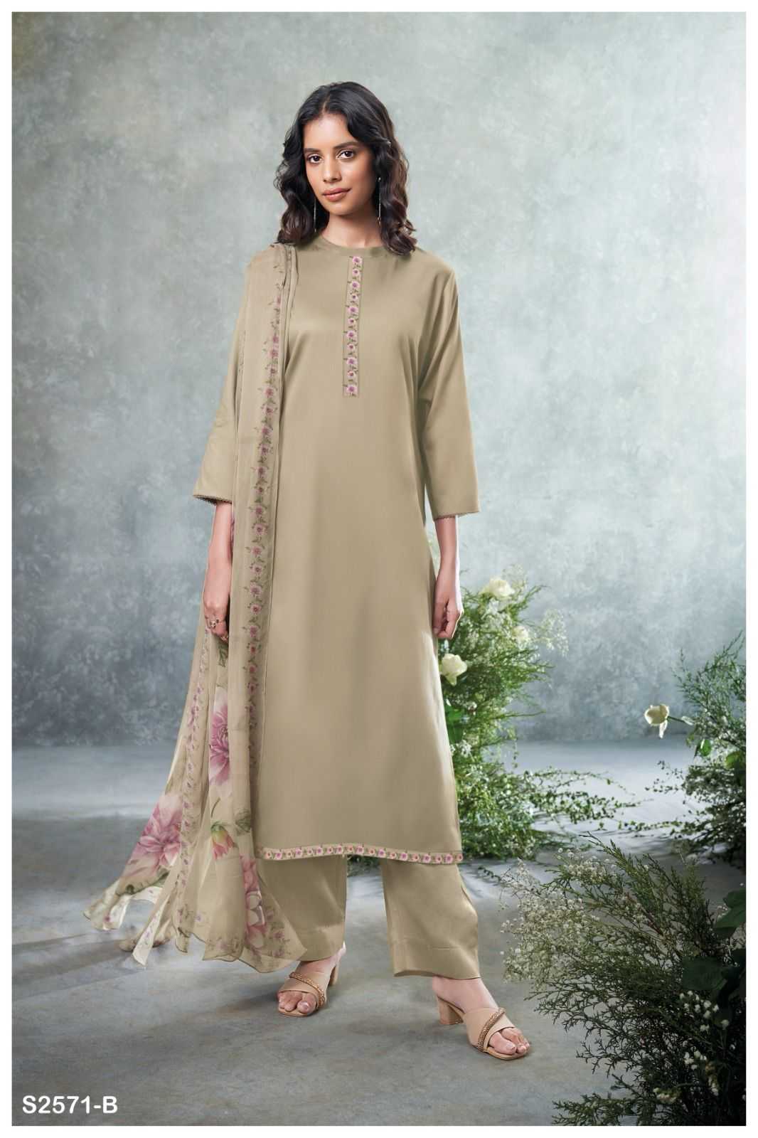 Ganga PRACHI 2571 Dress Materials Wholesale catalog