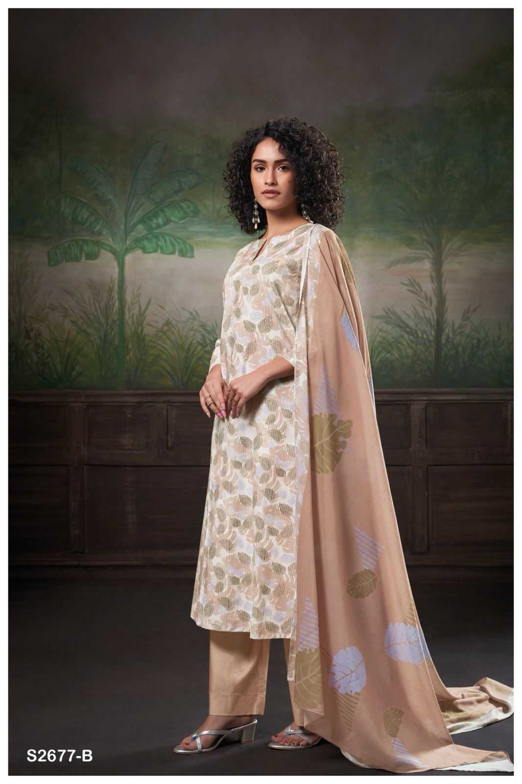 Ganga RIDAH 2677 Dress Materials Wholesale catalog