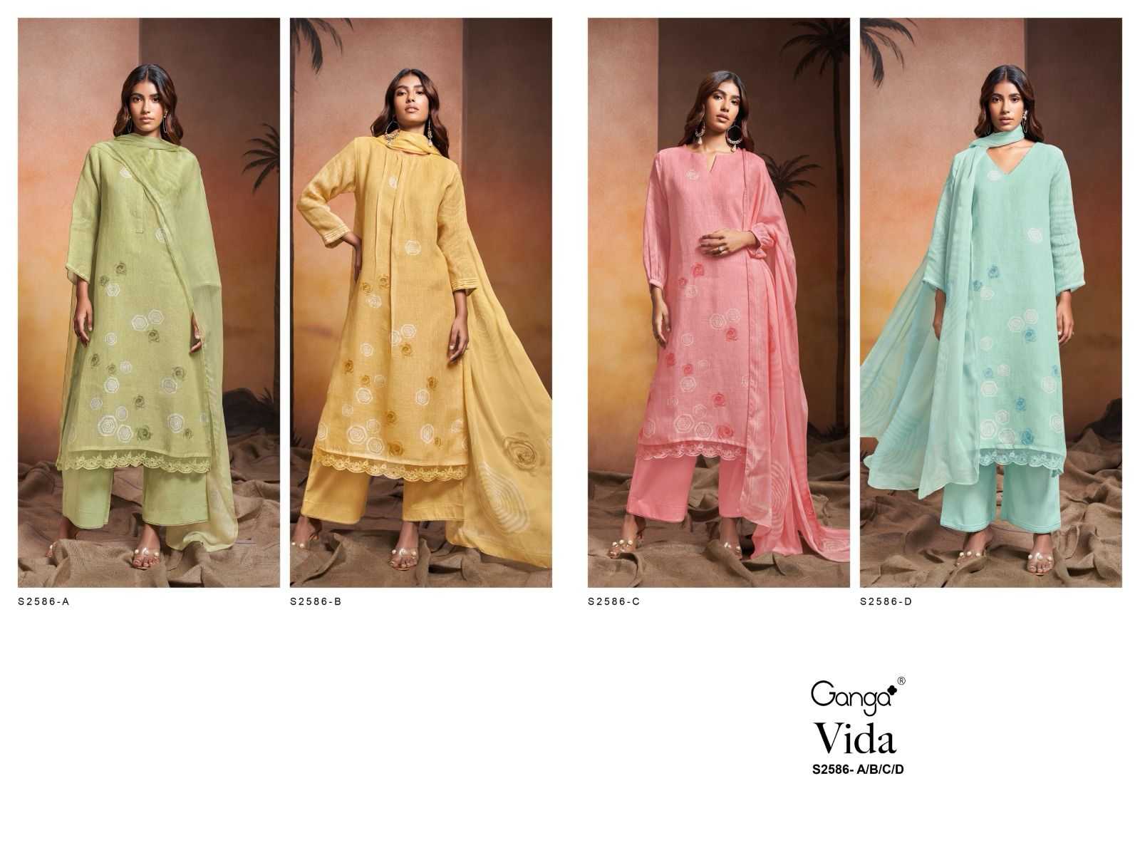 Ganga VIDA 2586 Dress Materials Wholesale catalog