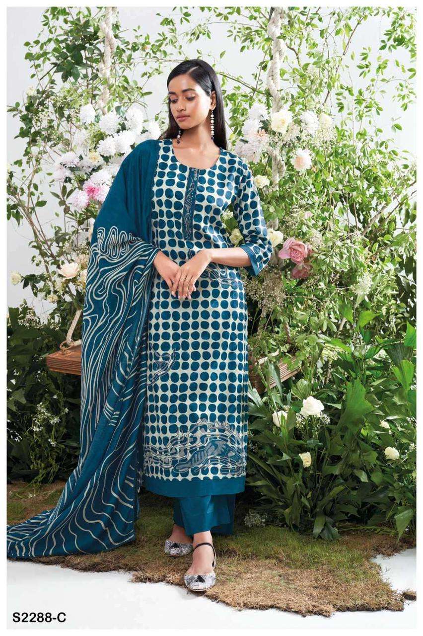 Ganga VIENNA 2288 Dress Materials Wholesale catalog